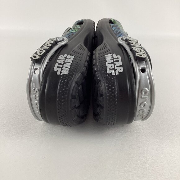Crocs Star Wars Mandalorian Jibbitz Men Sz 6 Women 8 Unisex Slip On Sandal Shoe - Picture 7 of 10